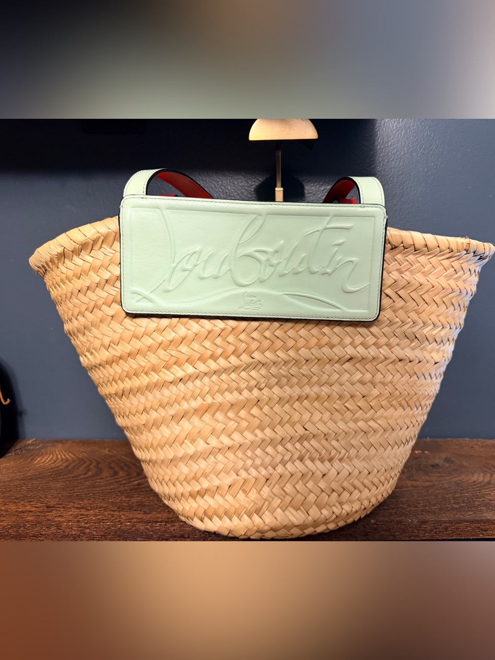 Christian Louboutin Cabata Straw Tote Bag - Picture 2 of 7